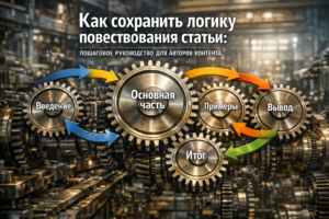 Как сохранить логику повествования статьи: пошаговое руководство для авторов контента