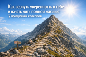 Как вернуть уверенность в себе и начать жить полной жизнью: 7 проверенных способов